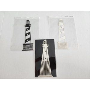 Scrapbooking DieCut Shape - Stamping Station LOT 3 . LIGHTHOUSES New Vintage #24